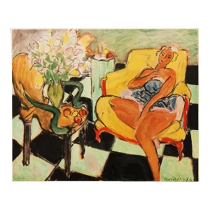 1946 After Henri Matisse "Dancer Seated on a Chair", First Edition Period Parisian Lithograph