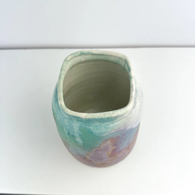 Tony Evans Ceramic Roku Pottery Vase For Sale - Image 11 of 11
