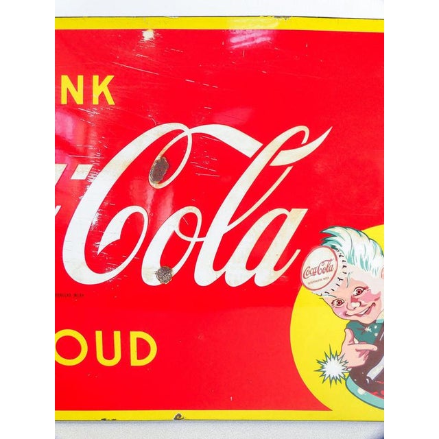 1950s Enamelled Coca-Cola Sign, Netherlands, 1950s For Sale - Image 5 of 18