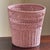 Mid-20th Century Bubble Gum Pink Wicker Wastebasket For Sale - Image 13 of 17