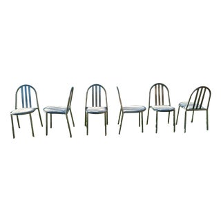 Stacking Chairs by Robert Mallet for Stevens, 1980s, Set of 6 For Sale