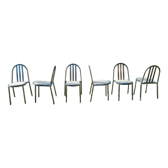 Stacking Chairs by Robert Mallet for Stevens, 1980s, Set of 6 For Sale