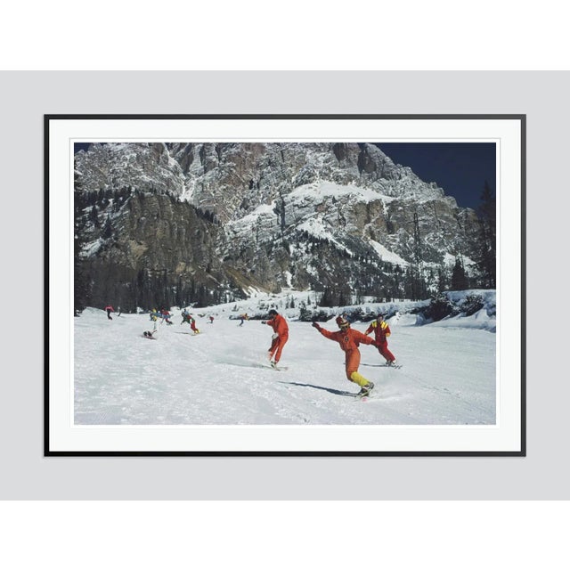 Modern Cortina D’Ampezzo 1988 by Slim Aarons Framed C-Print For Sale - Image 3 of 3
