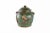 Majolica Pottery Painted Jar This jar measures: 14.5 wide x 12 deep x 16 inches high and is in Excellent Vintage Condition...