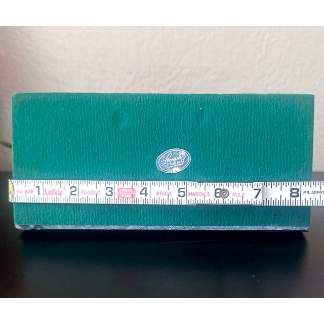 Vintage Do It Now Marble and Brass Mail Paper Holder Desk Accessory For Sale - Image 10 of 12