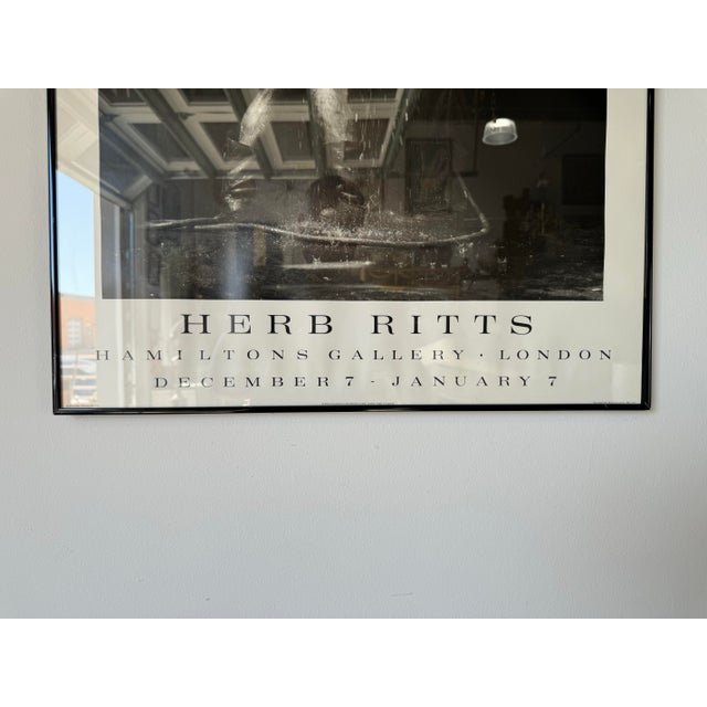 Black 1980's Herb Bitts Poster " Dan and Fred, Bodyshop Series " Black and White Photographic Poster For Sale - Image 8 of 11