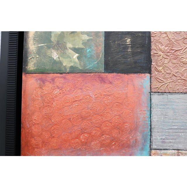 Jodi Reeb-Myers Nature's Music Abstract Mixed-Media & Collage on Canvas Artwork For Sale - Image 14 of 18