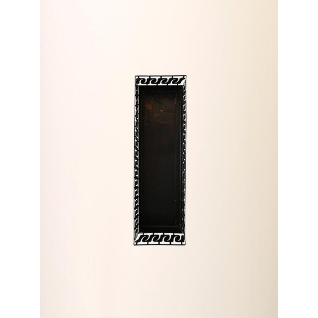 Black Scandinavian Metal Flower Box, 1960s For Sale - Image 8 of 9