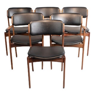 Chairs by Erik Buch, Set of 6 For Sale