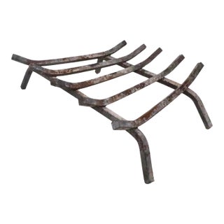 Mid 20th Century Iron Fireplace Grate For Sale