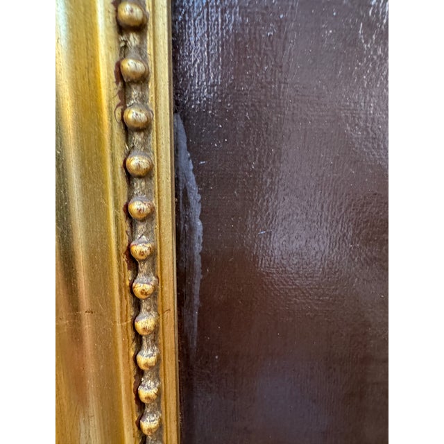 Slate Gray Pair of European Portrait Paintings, Mother & Daughter, Late 19th Century For Sale - Image 8 of 16