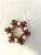 Cute set of twelve wood, elastic banded figural Gingerbread men napkin rings. Excellent condition.