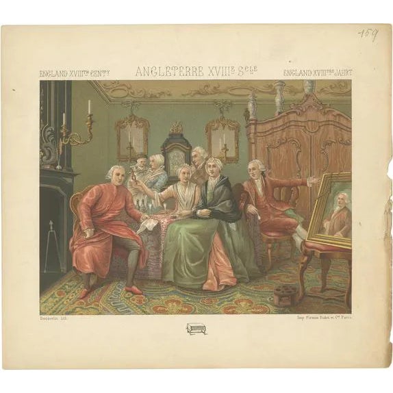 Racinet, English Costumes, 1880, Paper For Sale