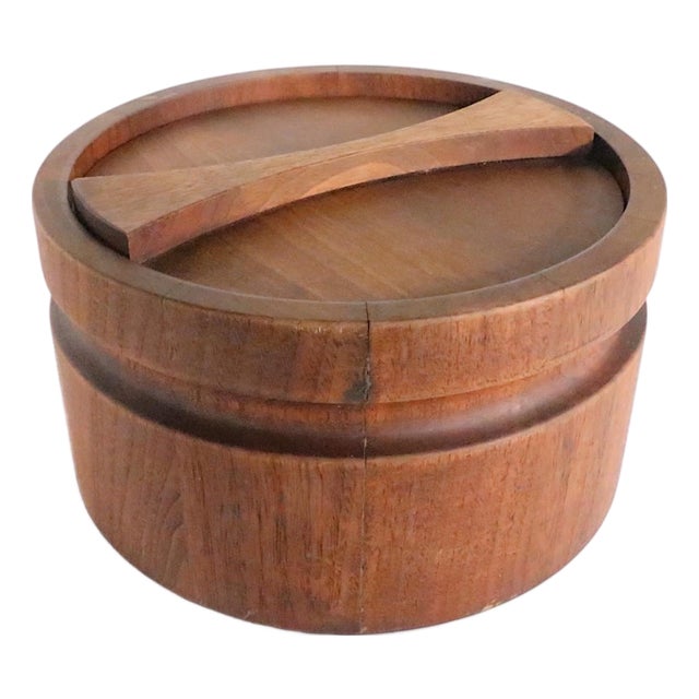 Mid 20th Century Danish Modern Teak Ice Bucket For Sale