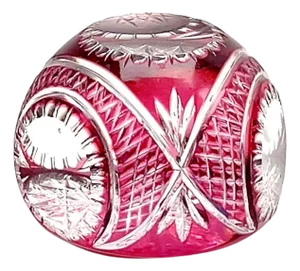 Vintage Paperweight in Crystal by Val Saint Lambert, 1935