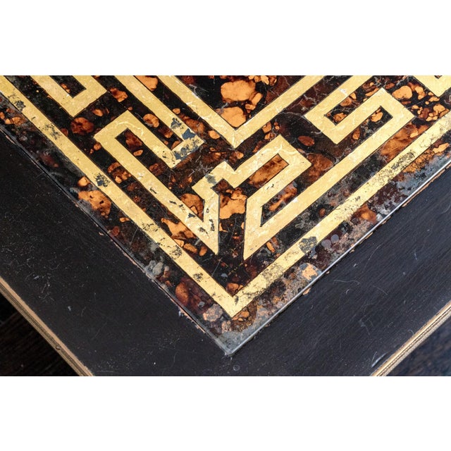 1950s Mid 20th Century Hollywood Regency Style Églomisé Coffee Table For Sale - Image 5 of 10