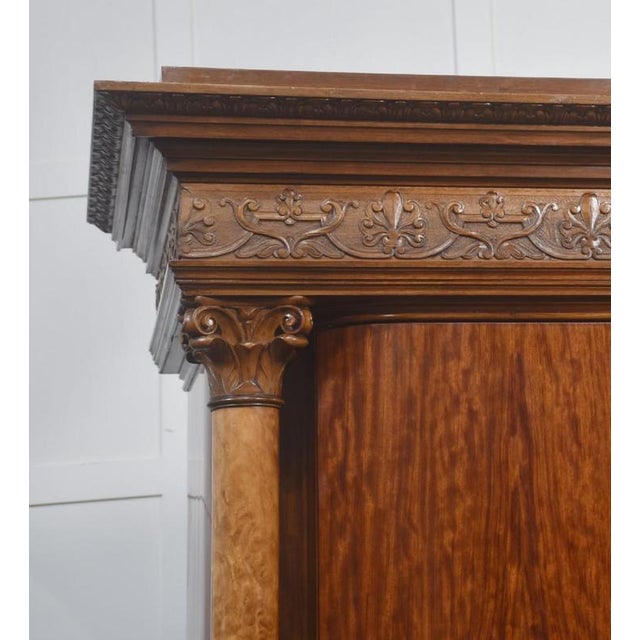 Antique Four-Door Mahogany Wardrobe, 1800s For Sale - Image 11 of 18