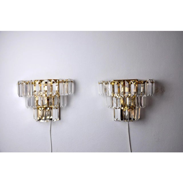 Glass German Sconces from Kinkeldey, 1970s, Set of 2 For Sale - Image 7 of 7