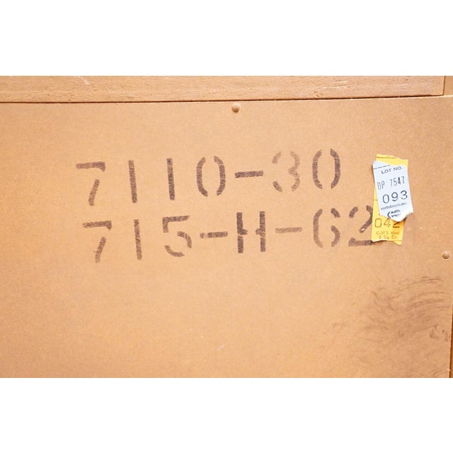 Thomasville Furniture Solid Walnut French Regency Style 62" Triple Dresser 7110-30 For Sale - Image 12 of 13