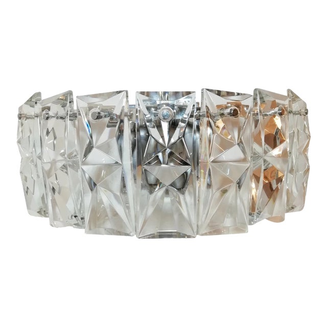 Vintage Crystal Wall Light from Kinkeldey, 1970s For Sale