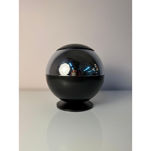 Spherical Ice Bucket in Chrome-Plated Plastic by Quist For Sale - Image 3 of 11