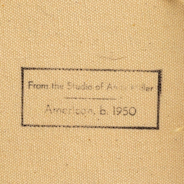 Andy Miller Abstract Composition Oil on Canvas For Sale - Image 4 of 4