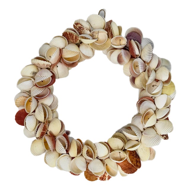 Coastal Natural Sea Shell Wreath For Sale