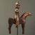 Mid 20th Century Vintage Folk Art Primitive Hand Carved Soldier With Horse Sculpture, Signed For Sale - Image 5 of 12