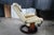 Vintage Stressless Leather Reclining Swivel Lounge Chairs & Ottoman Attributed to Ekornes For Sale - Image 11 of 14