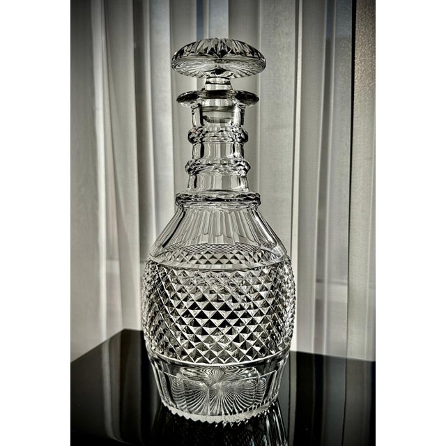 Vintage French Cut Crystal Magnum Decanter, 1930 For Sale - Image 8 of 18