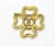 Contemporary Chanel Vintage Gold Plated Rope Cross CC Brooch For Sale - Image 3 of 3