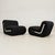 Boomerang Armchairs in Black Stretch Fabric by Rodolfo Bonetto for Flexform, 1970s, Set of 2 For Sale - Image 14 of 18