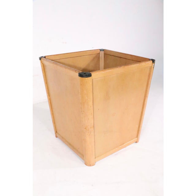 Wood Nucraft Mid 20th Century Wood Waste Trash Can For Sale - Image 7 of 11