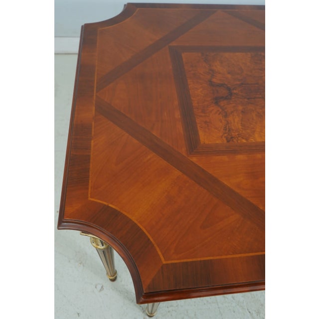 1990s Historic Newport Style Walnut Neoclassical Dining Room Table For Sale - Image 5 of 18