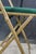 Mid 20th Century A. Fritz + Co Mid Century Gold Frame & Green Velvet Metal Folding Chairs Modern For Sale - Image 11 of 16