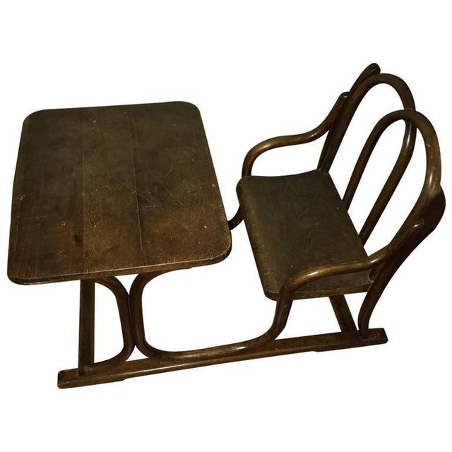 1900 - 1909 Childrens School Bench and Desk from Thonet, 1904 For Sale - Image 5 of 5