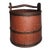 19thc Original Red Painted Bucket W/ Handle For Sale