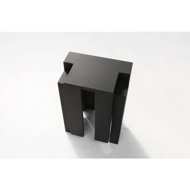 Black Stackable Stool by Bram Vanderbeke, Belgium For Sale - Image 10 of 18