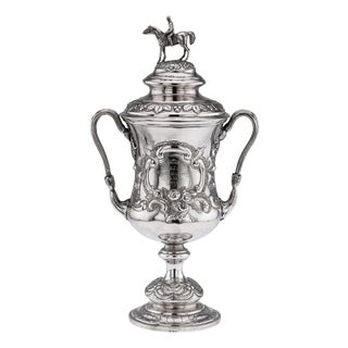 Antique Indian Colonial Silver Trophy Cup, 1860s For Sale