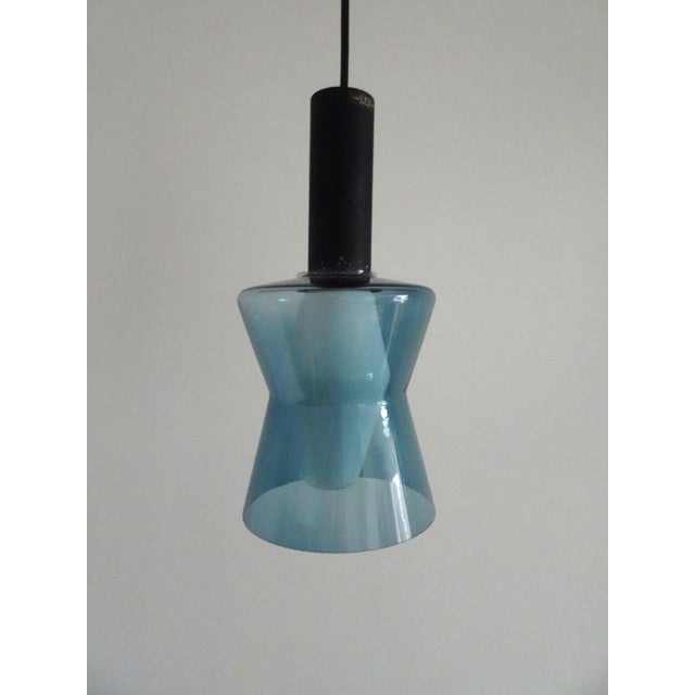 Mid-Century Modern K2-135 Lamps in Blue Glass by Tapio Wirkkala for Idman, 1960s, Set of 2 For Sale - Image 3 of 18