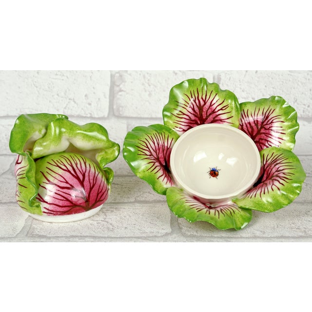 2020s Meissen Pink Cabbage-Shaped Box - Trompe l'Oeil Porcelain by Didier Gardillou For Sale - Image 5 of 7