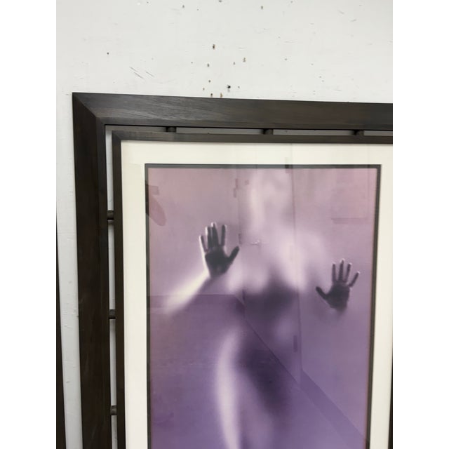 1990s Contemporary Male + Female Blurred Figural Prints, Framed, Pair For Sale - Image 5 of 12