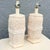 Late 20th Century Vintage Boho Chic Ceramic Faux Bamboo and Wicker Table Lamps - A Pair For Sale - Image 5 of 7