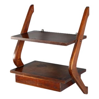 Vintage Wall Unit in Mahogany and Walnut Veneer, 1950s For Sale