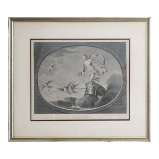 Late 18th–Early 19th Century Neoclassical “Venere” Venus Engraving After Raphael – Tofanelli & Bertigneni For Sale