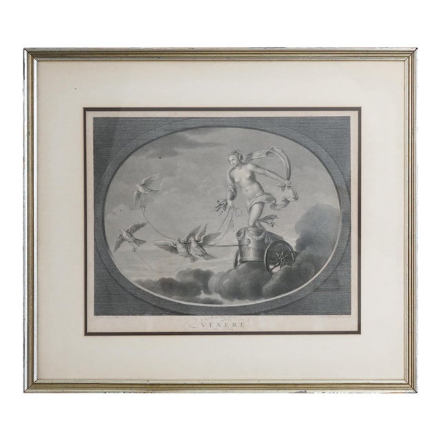 Late 18th–Early 19th Century Neoclassical “Venere” Venus Engraving After Raphael – Tofanelli & Bertigneni For Sale