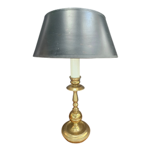 Vintage Brass Candlestick Lamp