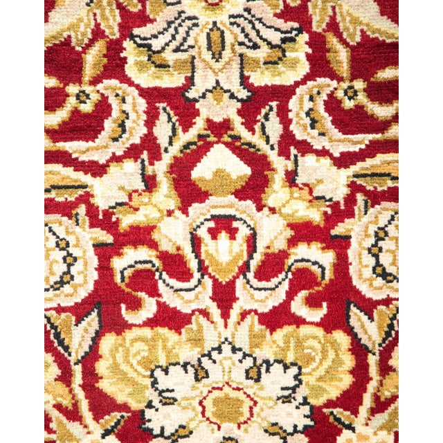 Traditional Mogul, One-of-a-Kind Hand-Knotted Area Rug in Red, 4' 2" x 6' 2" For Sale - Image 3 of 8