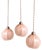 Art Deco Pendant Light in Pink Speckled Glass, 1920s For Sale