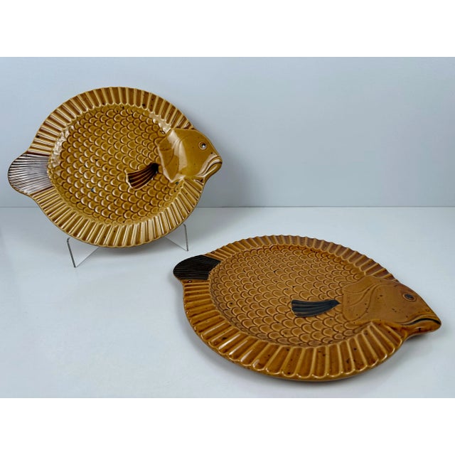 Vintage Gallo Neptuno Fish Plates from Villeroy & Boch, 1970s, Set of 2 For Sale - Image 3 of 9